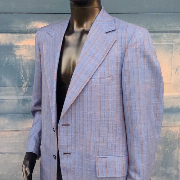 Manstyle Vintage 70's Check/Plaid Lux Blazer - Picture 12 of 17